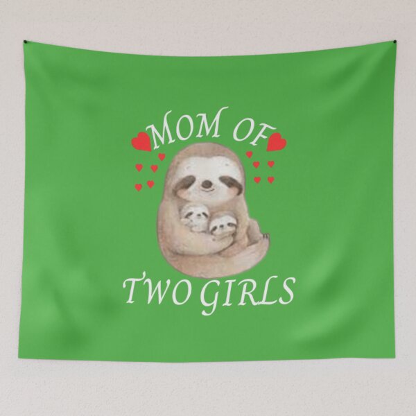 Item preview,  Mom of two girls shirt Active T-Shirt designed and sold by NIZAR  din⭐⭐⭐⭐⭐.