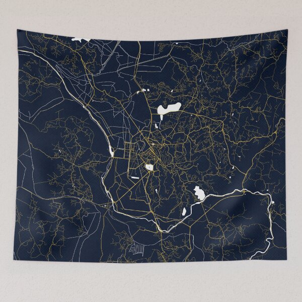 Item preview, Antananarivo City Map of Madagascar - Gold Art Deco designed and sold by deMAP.