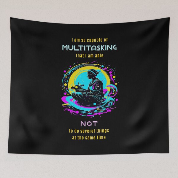Item preview, I am so capable of multitasking that I am able not to do several things at the same time. Saying in English - funny designed and sold by Pflugart.