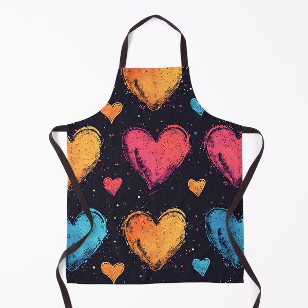 Item preview, Colorful hearts pattern in grunge style designed and sold by randrdesign.