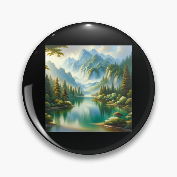 Item preview, Tranquil Morning Lakeside designed and sold by BestArtByArvind.