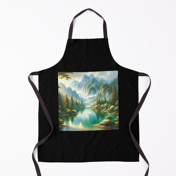 Item preview, Tranquil Morning Lakeside designed and sold by BestArtByArvind.