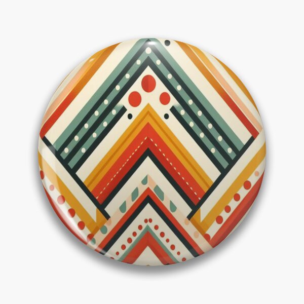 Item preview,  Herringbone Pattern - Red Yellow Green Polka Dots Pattern ; Pattern,  Chevron designed and sold by PatternInArt.