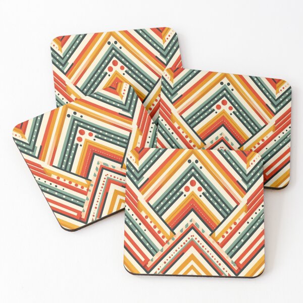 Item preview,  Herringbone Pattern - Red Yellow Green Polka Dots Pattern ; Pattern,  Chevron designed and sold by PatternInArt.