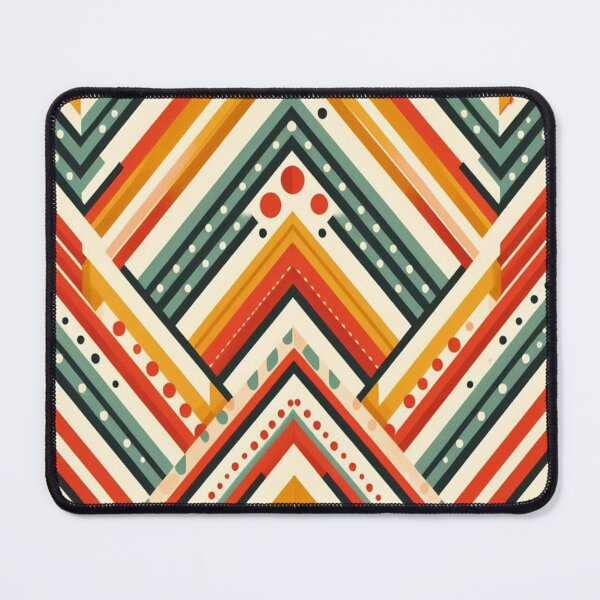 Item preview, Herringbone Pattern - Red Yellow Green Polka Dots Pattern ; Pattern, Chevron designed and sold by PatternInArt.