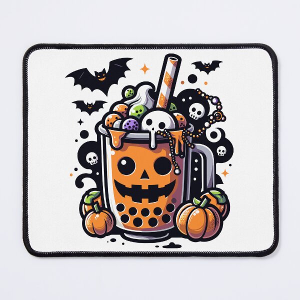 Item preview, Creepy pumpkin Bubble Tea - Halloween Drink designed and sold by Kawaii-n-Spice.