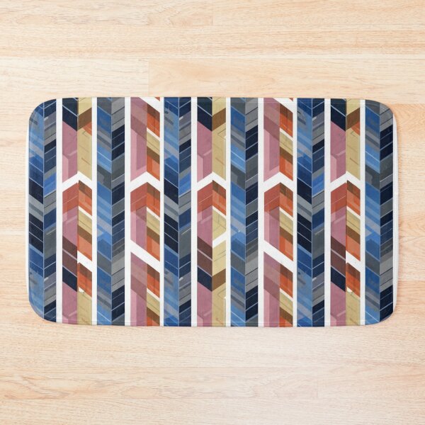 Item preview,  Herringbone Pattern - Blue ,Pink Horizontal Pattern ; Pattern, Chevron designed and sold by PatternInArt.