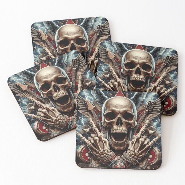 Item preview, The Rock and Roll skull designed and sold by Alan Longye.