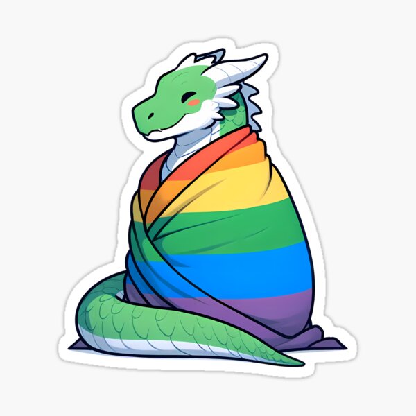 Item preview, Comfy Womfy Scalie Pride Dragon LGBTQ Rainbow designed and sold by BlueBullBazaar.