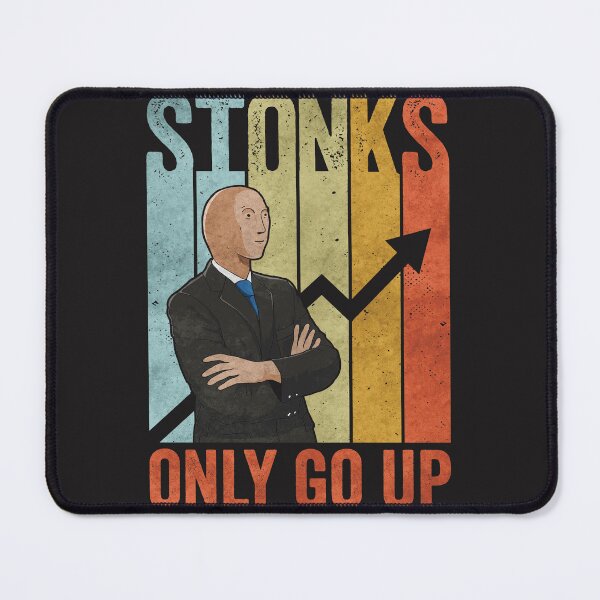 Item preview, Stonks only go up - funny stock market design designed and sold by MPAlex.