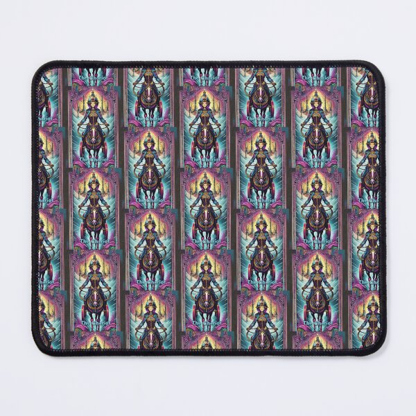 Item preview, The Chariot - neon style painting tarot card designed and sold by nvrprooo.