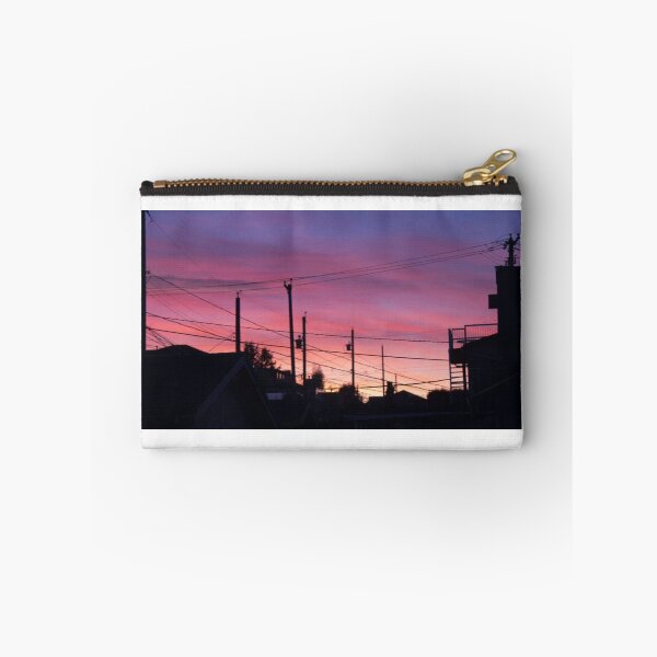 Item preview, Magenta sunset across backyards designed and sold by Rod Raglin.