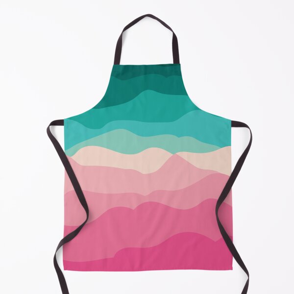 Item preview, Green and Pink retro style waves designed and sold by Cuddleblossom.