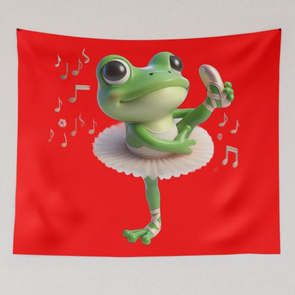 Item preview, Ballerina Funky Frogs designed and sold by joyfulcow.