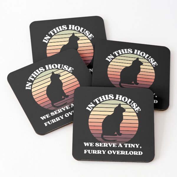 Item preview, We Serve A Tiny Furry Overlord  | Funny Cat Lover Slogan designed and sold by McThingummy.