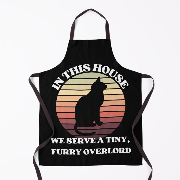 Item preview, We Serve A Tiny Furry Overlord | Funny Cat Lover Slogan designed and sold by McThingummy.