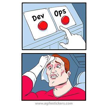Artwork thumbnail, Dev or Ops? by agilestickers