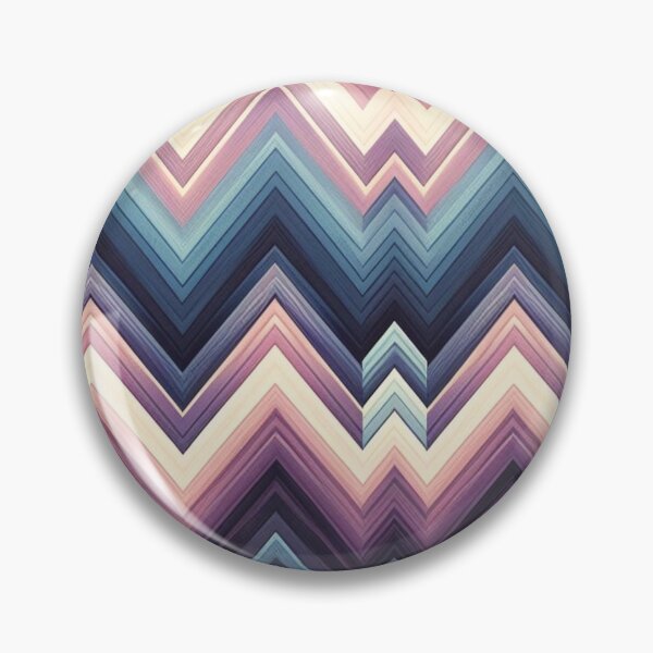 Item preview, Chevron - Blue Pink White Neon pattern ; Pattern  Herringbone designed and sold by PatternInArt.