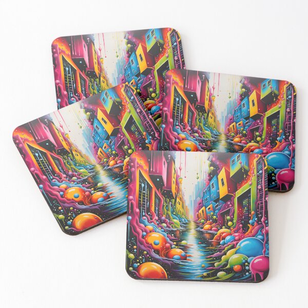 Item preview, Colors Invade  the city designed and sold by Visions-ai.