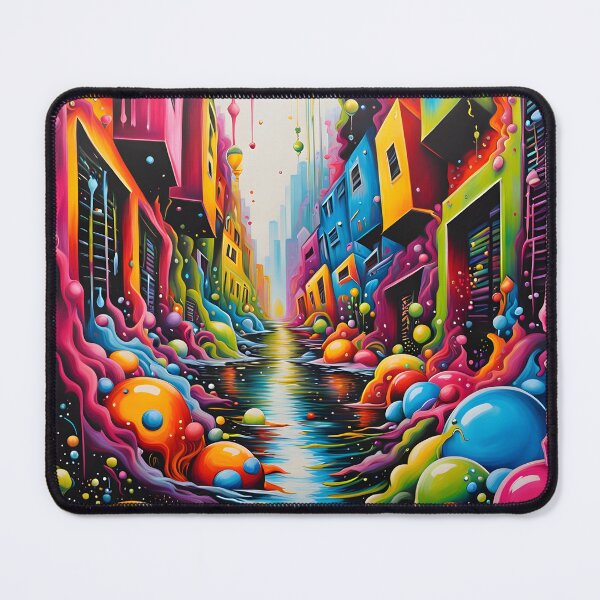 Item preview, Colors Invade the city designed and sold by Visions-ai.
