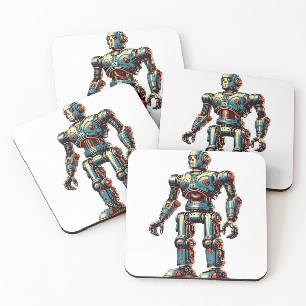 Item preview, Retrofuture standing robot (transparent background)  designed and sold by Inkstorm-London.