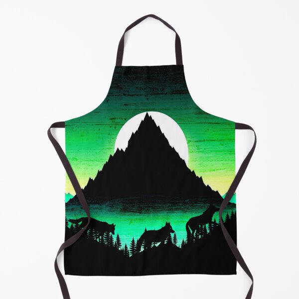 Item preview, Moonlit Wilderness: Silhouetted Wolves in Mountain Majesty designed and sold by LeilanieTshop.
