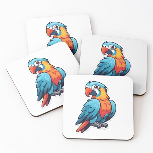 Item preview, Colourful parrot bird art designed and sold by Metaverse8.