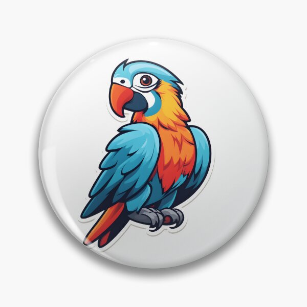 Item preview, Colourful parrot bird art designed and sold by Metaverse8.