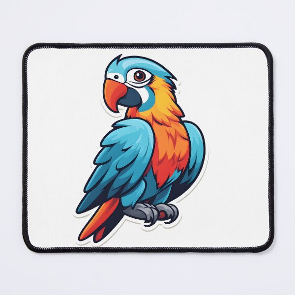Item preview, Colourful parrot bird art designed and sold by Metaverse8.