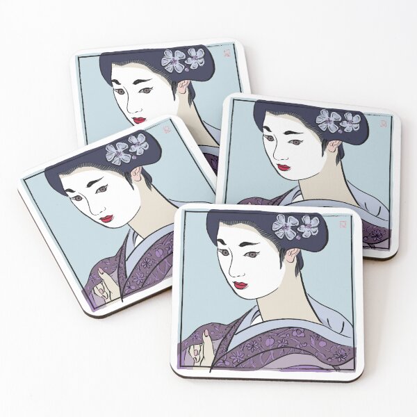 Item preview, Japanese Pop Art Geisha 6 - Tomitae - Cutlooseart Illustration By Peter Taylor Ward designed and sold by cutlooseart.