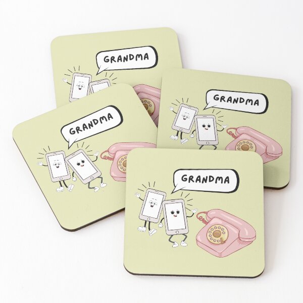Item preview, GRANDMA! Smart phone Rotary Phone Comic Funny designed and sold by mwagie.
