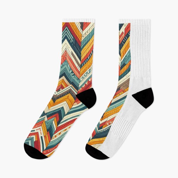 Item preview, Chevron - Blue Red Yellow Pattern ; Pattern  Herringbone designed and sold by PatternInArt.
