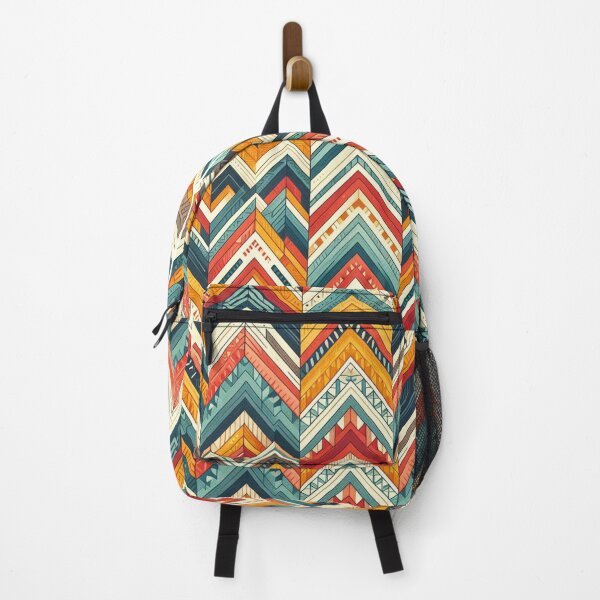 Item preview, Chevron - Blue Red Yellow Pattern ; Pattern Herringbone designed and sold by PatternInArt.