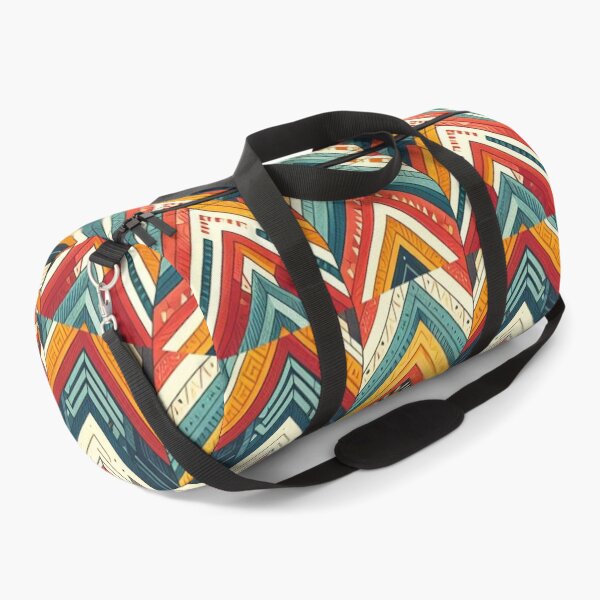 Item preview, Chevron - Blue Red Yellow Pattern ; Pattern  Herringbone designed and sold by PatternInArt.