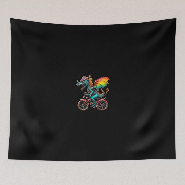 Item preview, Roaring Rainbow Ride: Dragon Biker Bliss designed and sold by EnchantWearEmpo.