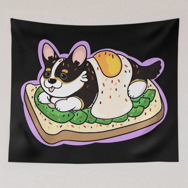 Item preview, Corgi, Avocado Toast  designed and sold by DrawsCutePaws.