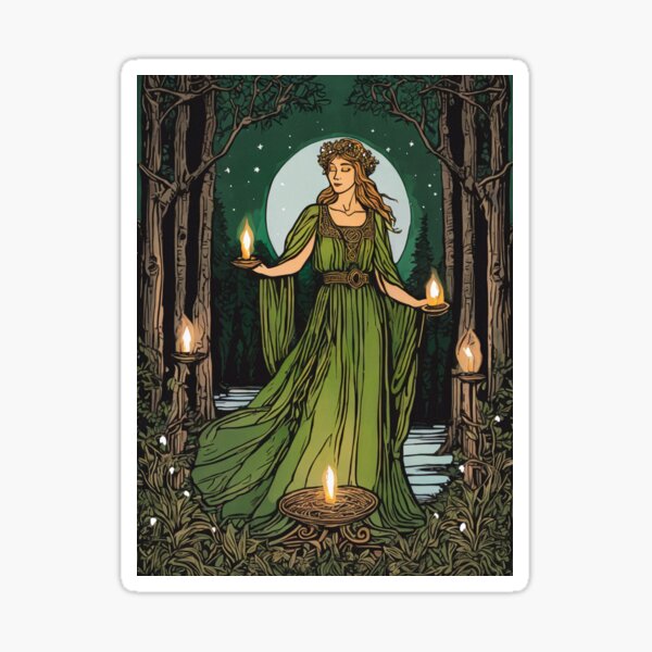 Item preview, Brigid Offering Blessings at Imbolc designed and sold by Victorian-Ghoul.