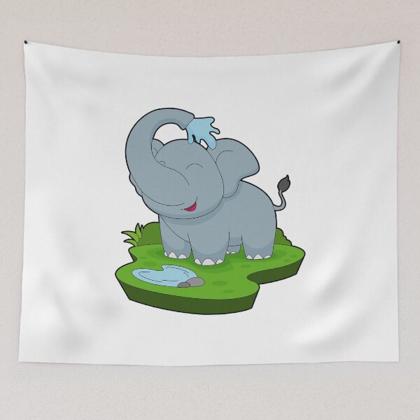 Item preview, Elephant Bathe Water designed and sold by Snabdesign84.