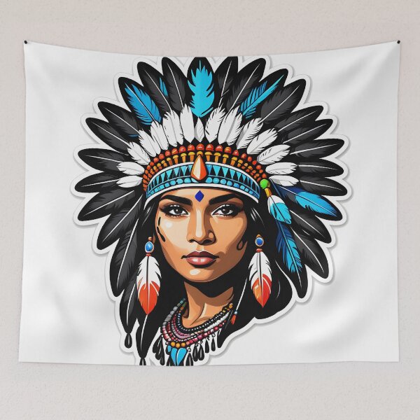 Item preview, Stunning Female Indian warrior designed and sold by Metaverse8.