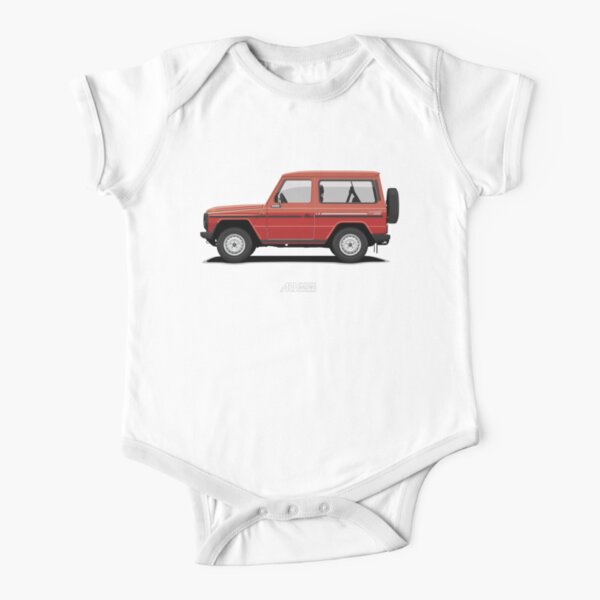 Mercedes 240 GD SWB (W460) Rojo Body de manga corta para bebé