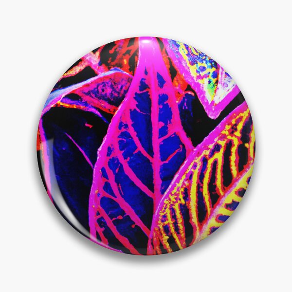 Item preview, Glowing Neon Leaves Pattern designed and sold by Health And Fitness Posts e-Store.