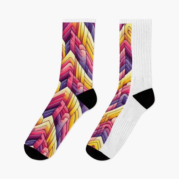 Item preview, Chevron - Blue Pink Yellow Warm Pattern ; Pattern  Herringbone designed and sold by PatternInArt.