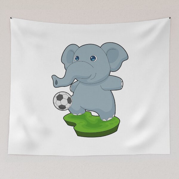 Item preview, Elephant Soccer player Soccer Sports designed and sold by Snabdesign84.