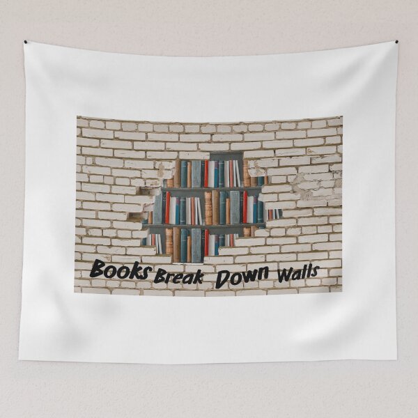 Item preview, Books Break Down Walls  designed and sold by Psycho-Crazy.