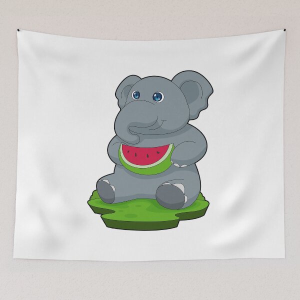 Item preview, Elephant Watermelon Fruit designed and sold by Snabdesign84.