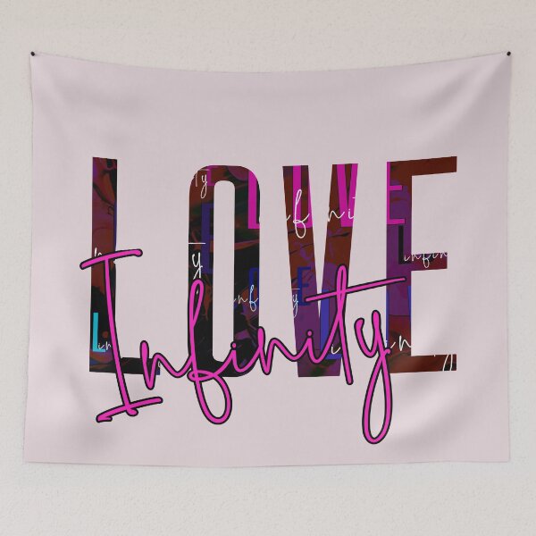 Item preview, Love Infinity -Valentine Day Gifts - Abstract Art background designed and sold by ShreecreatE.