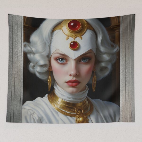 Item preview, Lady Of The Orlion Order Beautiful AI Concept Art Portrait by Xzendor7 designed and sold by Xzendor7 Digital Art Creations.