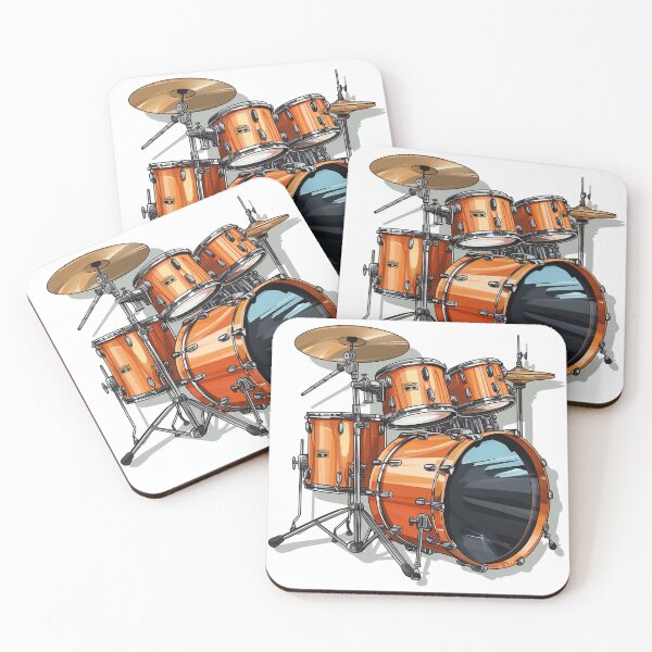 Item preview, Colorful Drums Set For Drummer designed and sold by Mohammed Sohail Khan.