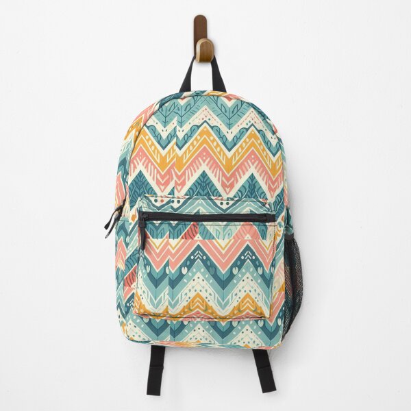 Item preview, Chevron - Blue Red Yellow Tribal Pattern ; Pattern Herringbone designed and sold by PatternInArt.