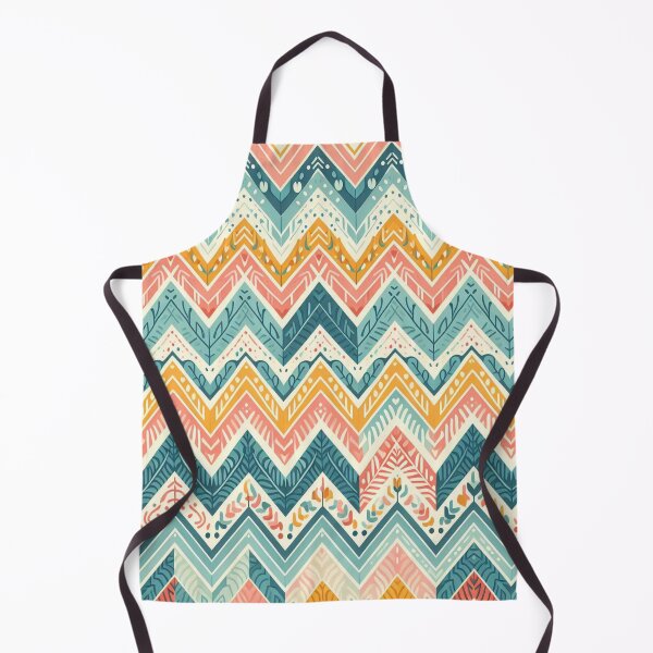 Item preview, Chevron - Blue Red Yellow Tribal Pattern ; Pattern Herringbone designed and sold by PatternInArt.